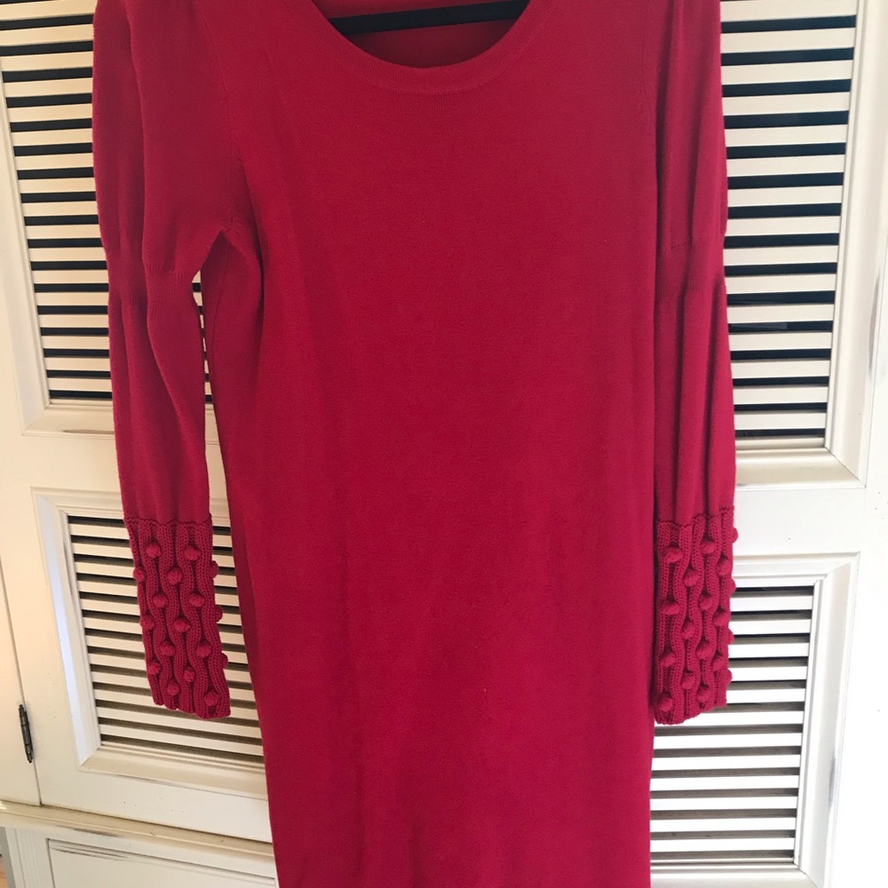 Chetta B Red Sweater Dress